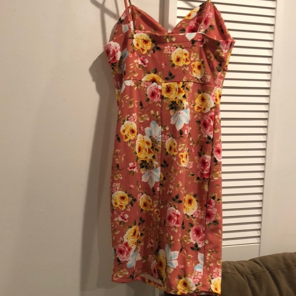 New Love J Pink Floral Dress Size 1X - Picture 3 of 6